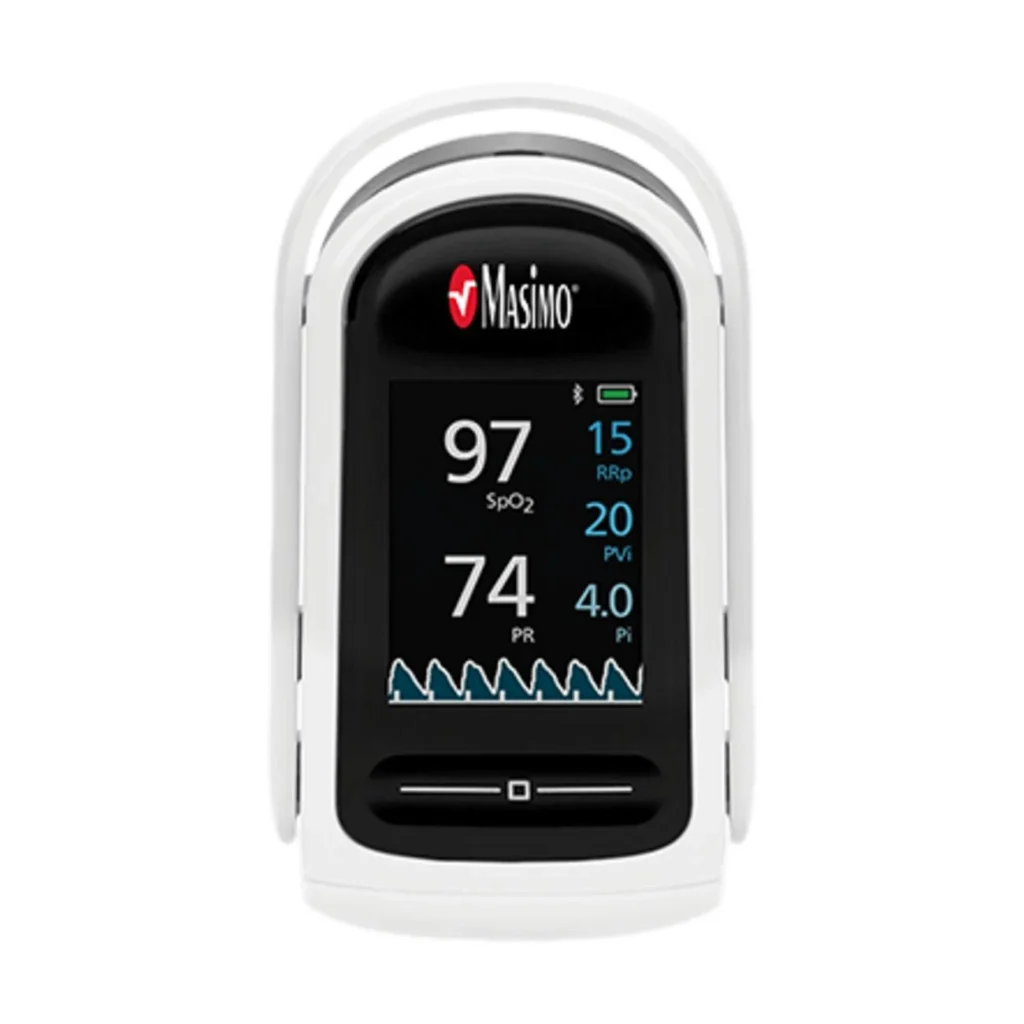 Masimo MightySat Rx pulse oximeter for home oxygen saturation monitoring