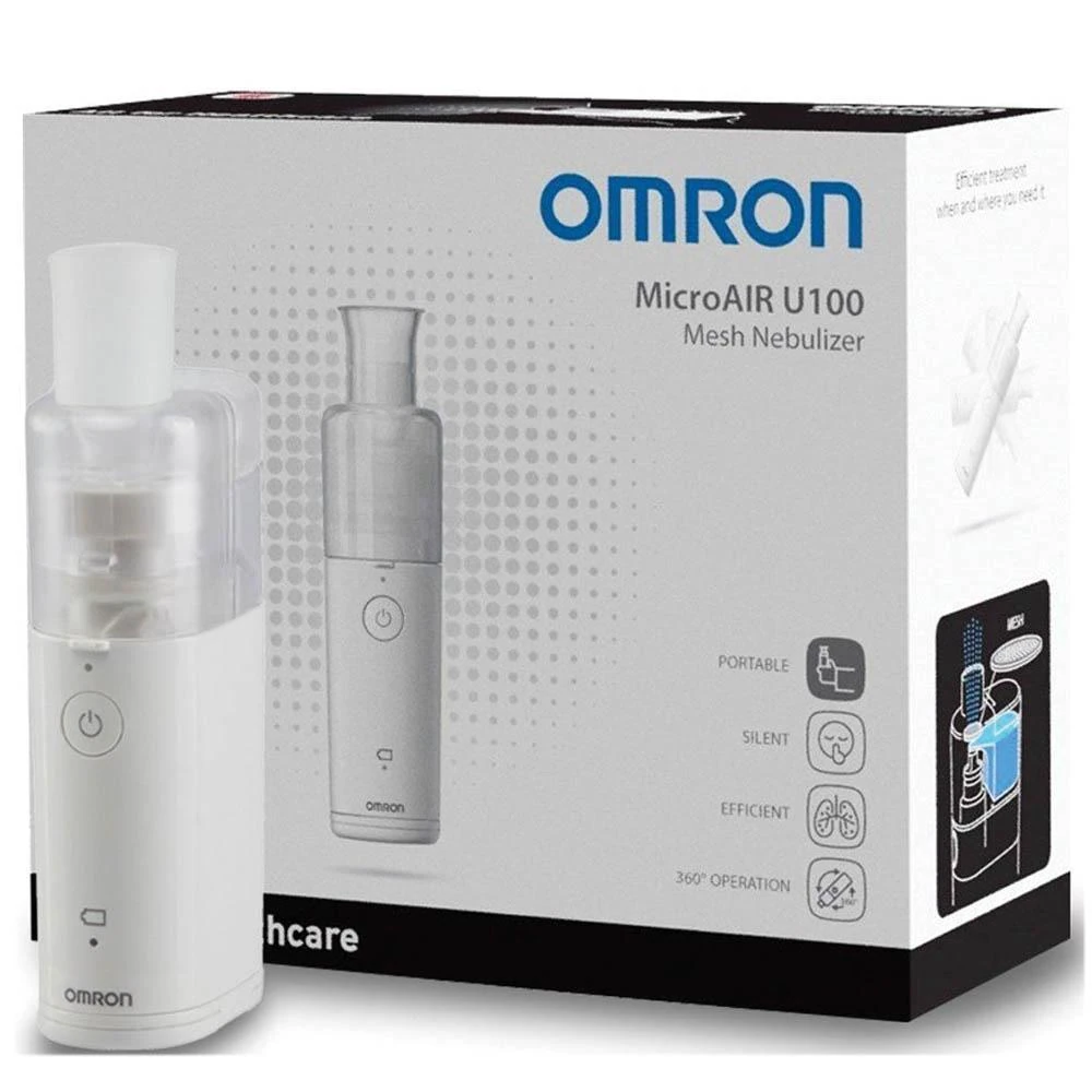 Omron MicroAIR U100 portable mesh nebulizer for asthma and COPD treatment