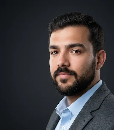 Dr_Rishav_Das Head-and-shoulders portrait of Dr. Rishav Das, author and clinical reviewer for Wearable Wellness Guide, wearing a gray blazer and light blue shirt, looking toward the camera.
