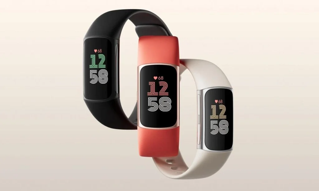 Fitbit Charge 6 fitness and stress tracking wristband featuring EDA stress scans, HRV monitoring, sleep tracking, and wellness metrics